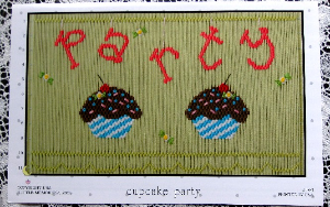 Little Memories Smocking Plate Cupcake Party 166 OOP